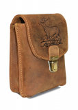 Vintage Outdoor Gürteltasche Stag-3 Leder